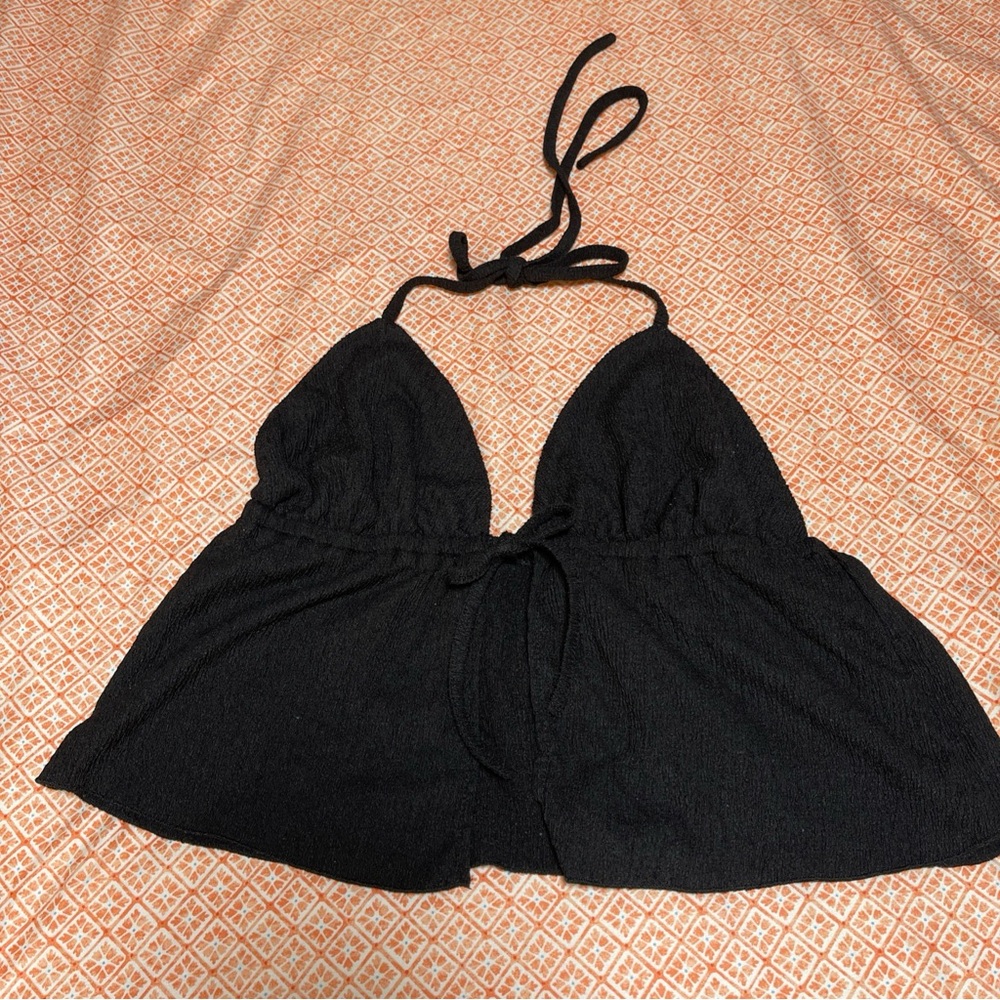 Black Halter Top